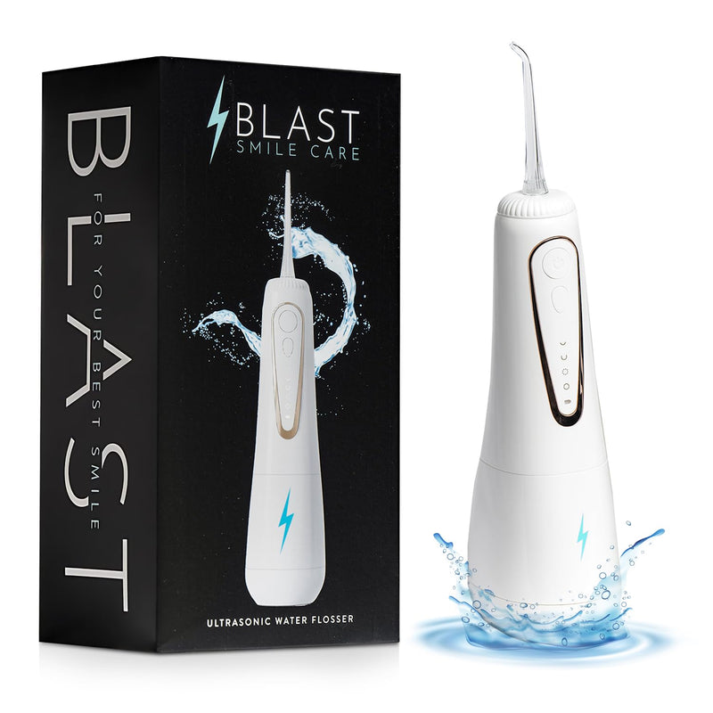Cordless Water Flosser with 360° Rotating Tip for Easy Reach - Water Dental Flosser for Braces & Dental Care - Electric Water Flosser with USB Charger, Ideal for Travel & Everyday Use