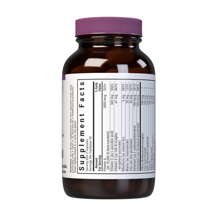 BlueBonnet Eye Antioxidant with Zeaxanthin Formula Vegetarian Capsules, 60 Count | Gluten-Free Eye Care for Women & Men; Non-GMO, Gluten-Free
