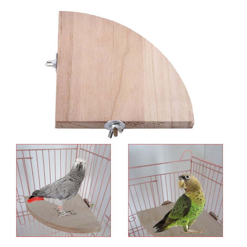 Fdit Bird Wooden Stand Fan Shaped Design for Parrot Cockatiel Parakeet - PawsPlanet Australia