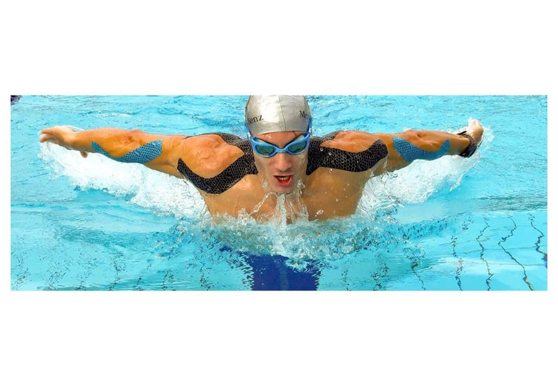 FlexU Kinesiology Tape - 60 2" x 10" Pre-Cut Strips for Lower Back, Knees, & Shoulders; Pain Relief & Support for Muscles & Joints, Shoulders, Knees & Back, Rheumatism, Gout, Osteoporosis (Beige) Beige