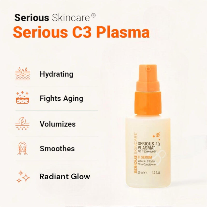 Serious Skincare Vitamin C Serum for Face, Anti-Aging, for Dark Spots 1 Oz