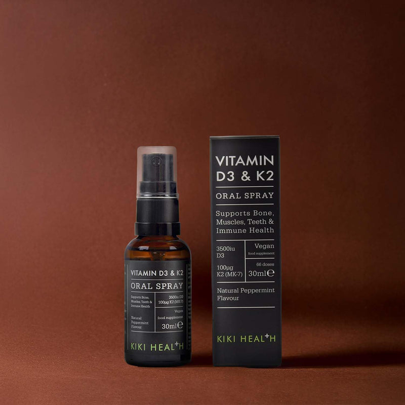 Vitamin D3 + K2 Oral Spray, 30ml – 3,500 IU, 100μg K2 (MK7) – Supports Bones, Teeth, Muscles & Immune Health – Plant-Based, Fast-Absorbing – Vegan, Sugar-Free, Non-GMO