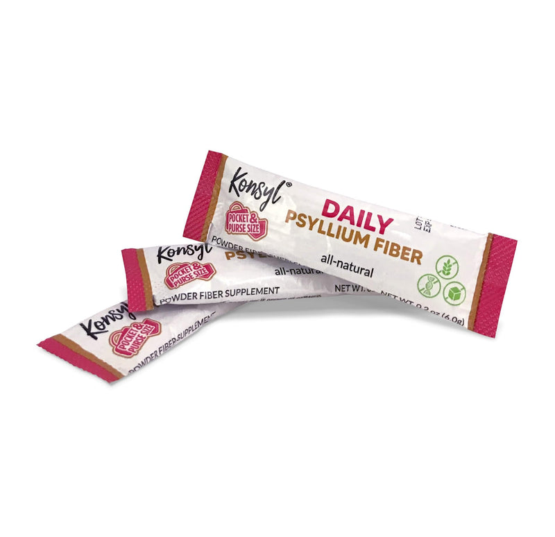 [Australia] - Konsyl Daily Psyllium Fiber Stick Packs - On-The-Go Fiber Supplement Powder - Convenient, All-Natural Soluble Fiber, Gluten-Free & Sugar-Free, Vegan & Keto - 30 Packets 30 Servings (Pack of 1) Original 
