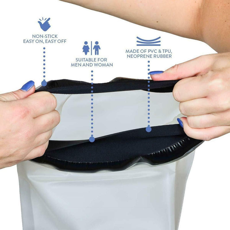 Adult Leg Cast Covers for Shower Extra Long, Water Tight Seal Adult Leg Cast Shower Protector, Waterproof Full Leg Cast Shower Bag for Leg Cast, Knee Replacement Post Surgery, Knee immobilizer, Leg Support and Wound Resuable Extral Long size BL1190-L