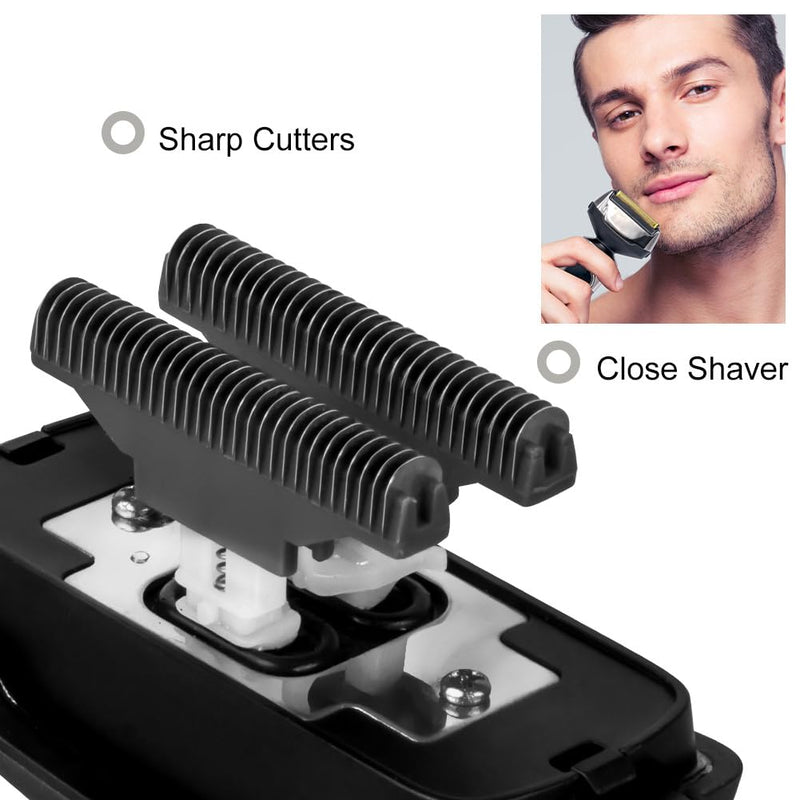 [Australia] - Solimpia Electric Shaver Set 3 in 1 Multigroomer Beard Trimmer T-Blade Trimmer Hair Clipper Men's Hair Trimmer Nose Hair Trimmer Precision Trimmer Groomer IPX7 Waterproof Rechargeable 