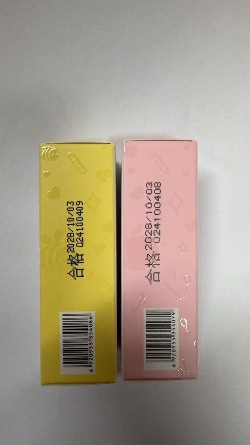Charm Kiss 2 PCS Big Brush Head Crystal Jelly Moisturizing Lip Oil, Honey&Peach Vitamin E Lip Tint Lip Plumper Lip Care Serum, Long Lasting Nourishing Non-sticky Fresh Texture Lip Care
