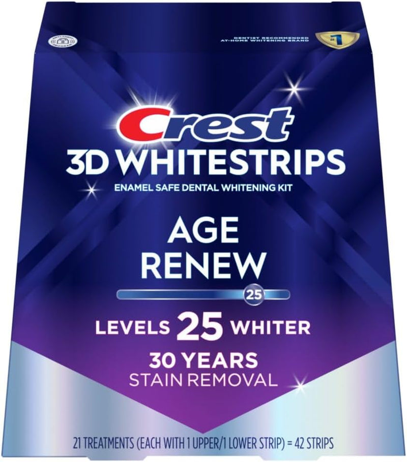 Crest 3D Whitestrips, Supreme Flexfit, Teeth Whitening Strip Kit, 42 Strips (21 Count Pack)