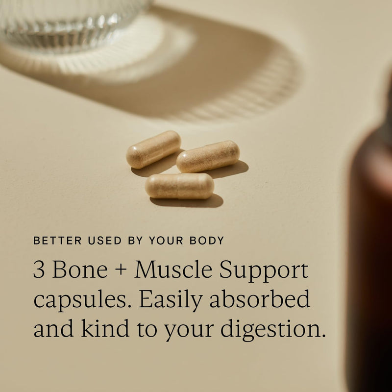 WILD NUTRITION Food-Grown Bone + Muscle Support | Support Bone Health | Key Minerals Calcium, Zinc, Magnesium and Vitamins C, D and K