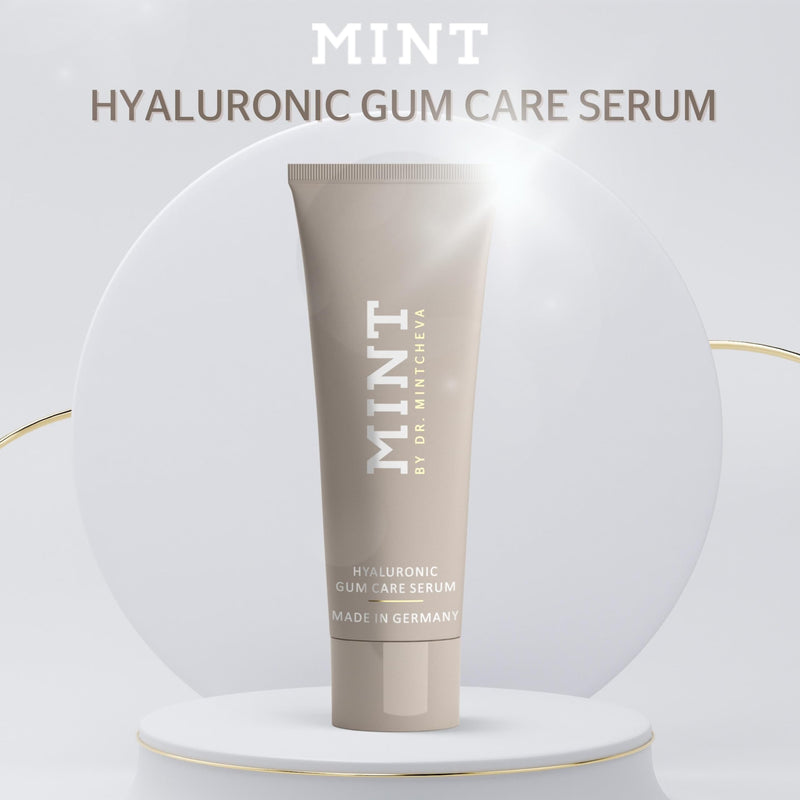 [Australia] - Mint Hyaluron Gum serum 75ml - Restorative Care for Stressed Gums - Against Bleeding Gums and Gum Recession - by Dr. Mintcheva 