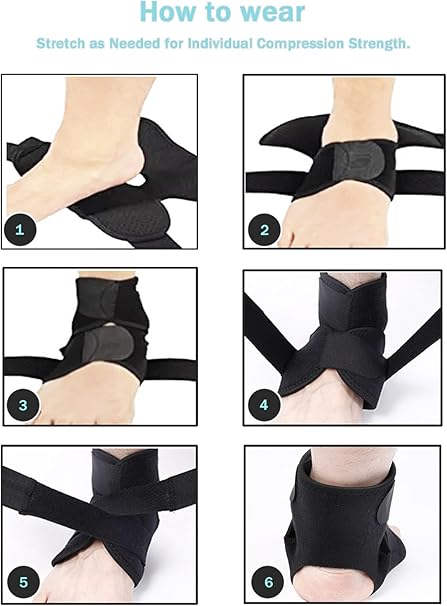 [Australia] - JINGBA Ankle Brace for Men & Women, Adjustable Athletics Achillies Tendon Ankle Wrap,One Size Fits All.For Ankle Sleeve for Plantar Fasciitis, Achille 