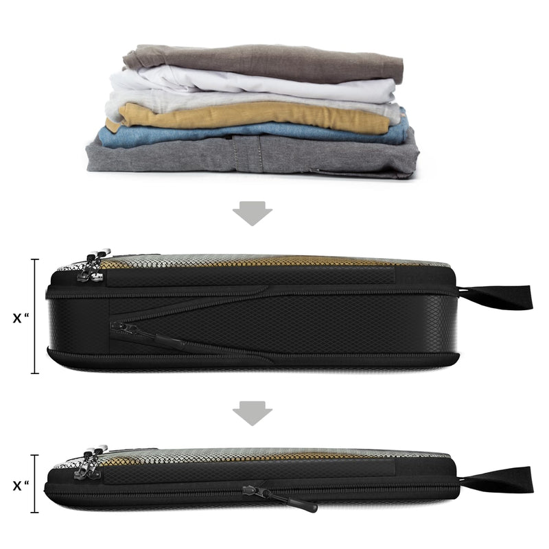 Dot&Dot Compressible Packing Cubes + 2 oz Leak Proof Travel Bottles
