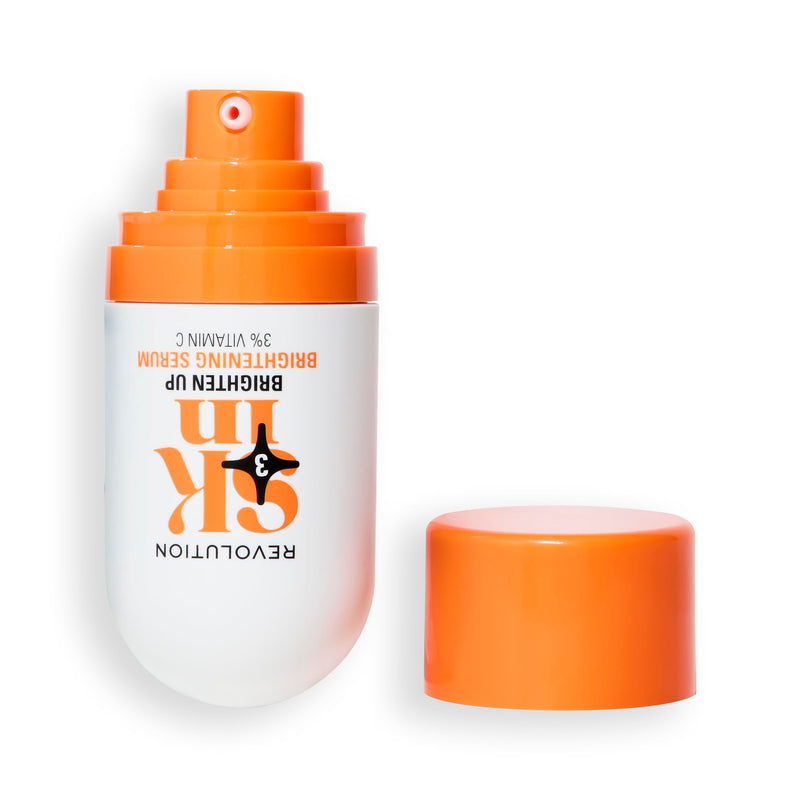 Revolution Skin Brighten Up 3% Vitamin C Brightening Face Serum, 1.01 fl oz | Helps Even Skin Tone with Vitamin C, Vegan & Cruelty-Free 1.01 Fl Oz (Pack of 1)