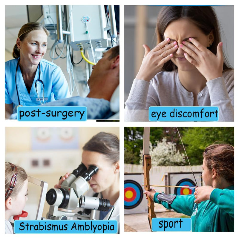 [Australia] - 6PCS Eye Patch, Adjustable Soft Eye Patches for Adults and Kids,Medical Eyepatch,Amblyopia Lazy Eye Patches for Left or Right Eyes, 6 Colors 