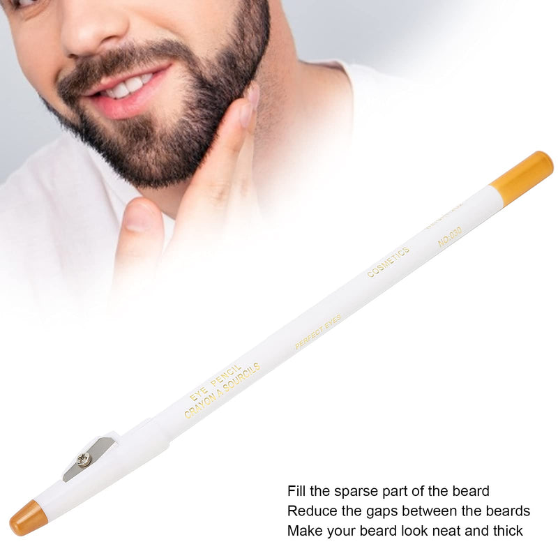 [Australia] - Professional Beard Pen, Household Liner, Hairline Shaping Tool, Hairdresser, Filler, Pencil Marking, Shaping, Styling Tool, White (White) White 