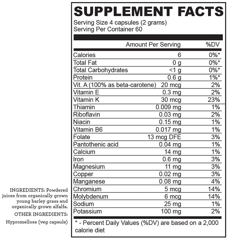 [Australia] - Hallelujah Diet Organic Barleymax - Barley and Alfalfa Vegetable Capsules (240 Capsules, 30 Day Supply) 