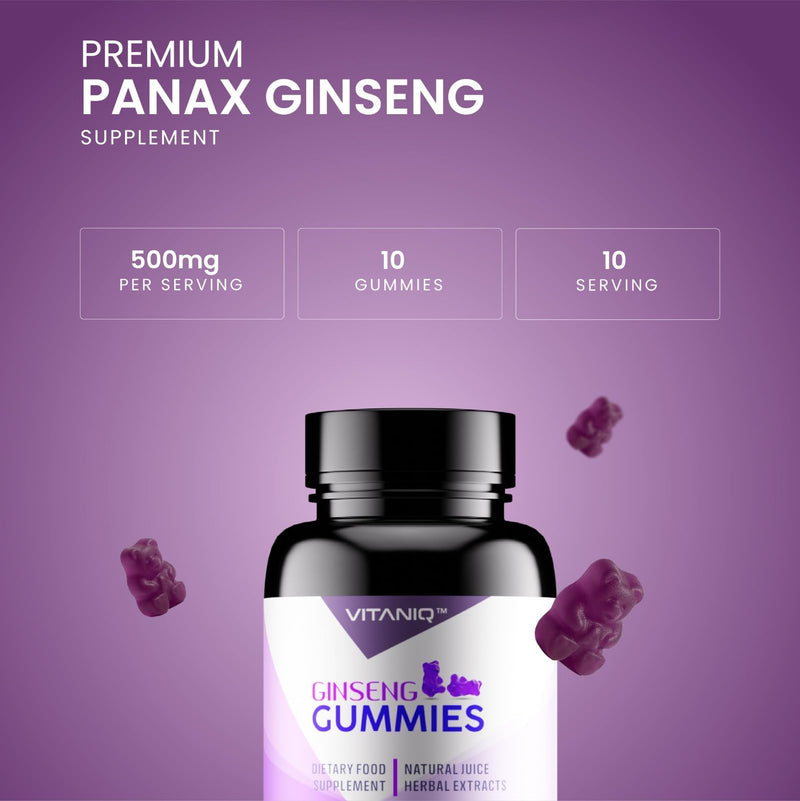 500mg Gummy | Stronger | Longer | Harder | Performance | Extra Strength Enhancing Gummies, Stamina Endurance Booster Supplement for Men | 10 Ginseng Gummy