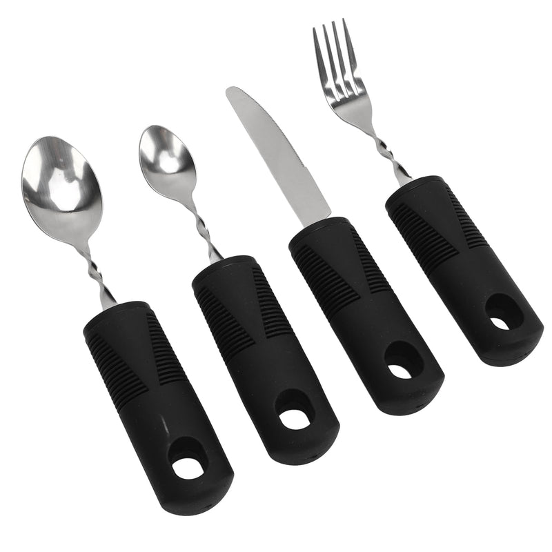 Weighted Cutlery for Parkinson's Patients Arthritis Aid Spoon Fork Knife Adaptive Utensil Set