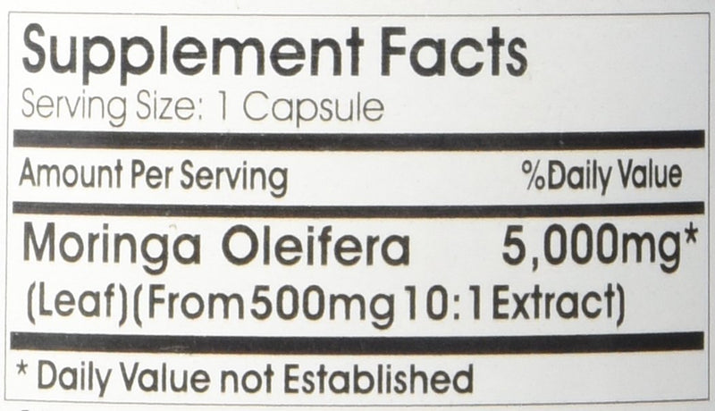 Moringa Oleifera 5000mg 180 Capsules (1)