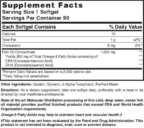 NAT B Omega 3 GC 1000MG 90 SFTGL