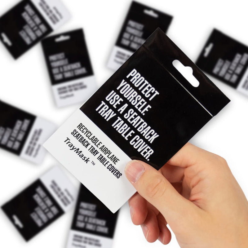 [Australia] - Disposable Tray Table Cover | Must Have Airplane Travel Essentials | Perfect for Toddlers, Kids and Adults Travel Accessories | Provides a Fresh/Clean Layer of Protection | 10 Pack Original 10-Pack 