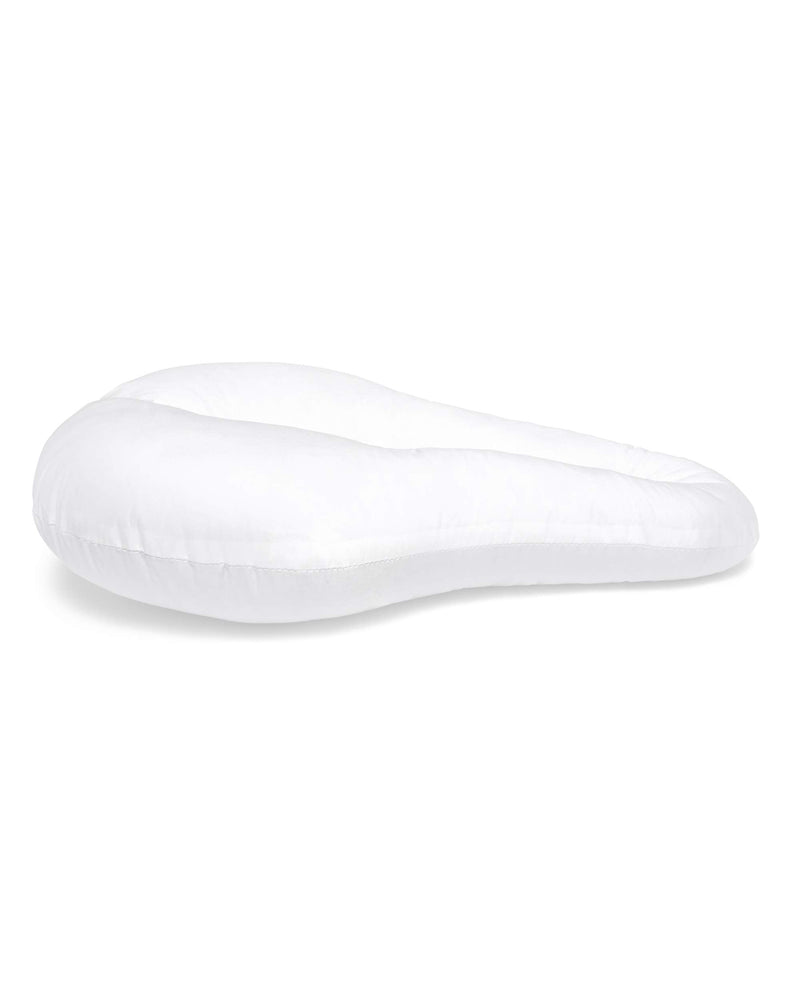 [Australia] - Sciatica Nerve Pain Relief Pillow Hypoallergenic Saddle Shaped Cushion with Cover White 