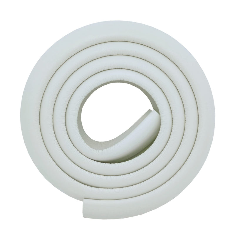 [Australia] - L Shape Extra Thick Furniture Table Edge Protectors Foam Baby Safety Bumper Guard 6.5 Ft (Off White) Off White 
