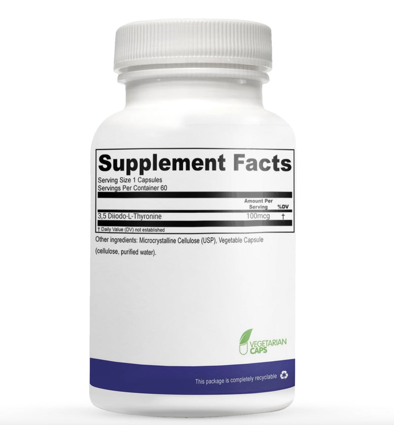 [Australia] - Bioidentical T2 - Integrative Thyroid Support - Promotes Metabolism & Energy - Non-GMO, Clean Formula - 60 Capsules (2 mo Supply) 