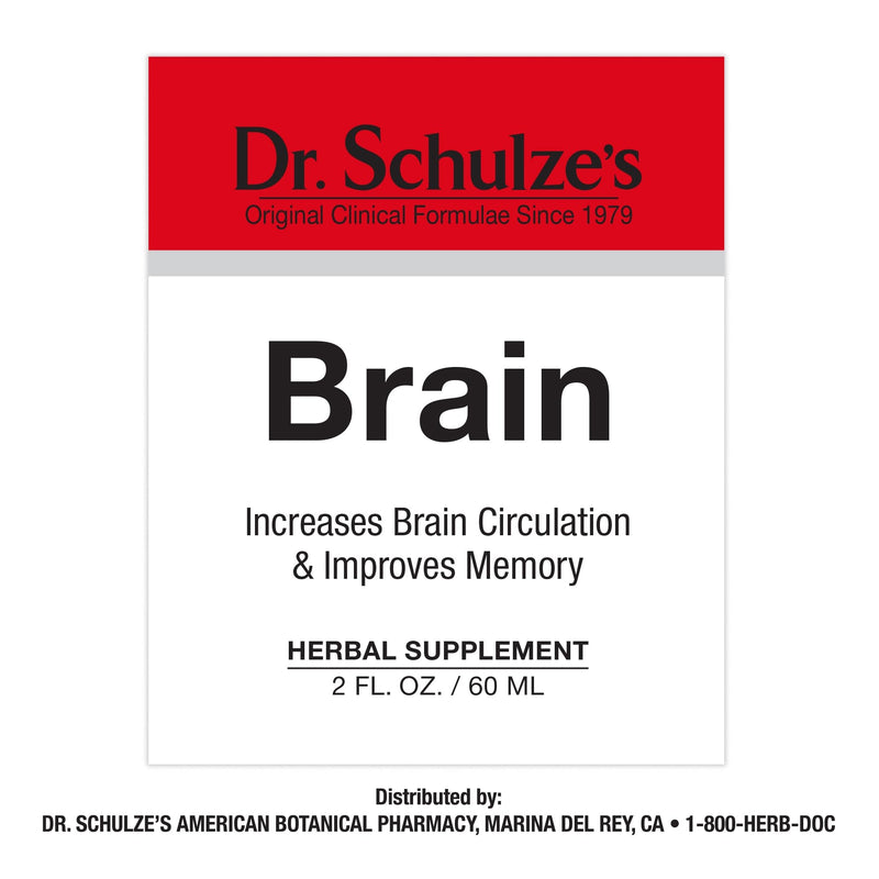 [Australia] - Dr. Schulze's Brain Formula 2 oz. - Vegan and Wild-Harvested | Stimulates Circulation and and Improved Mental Focus 