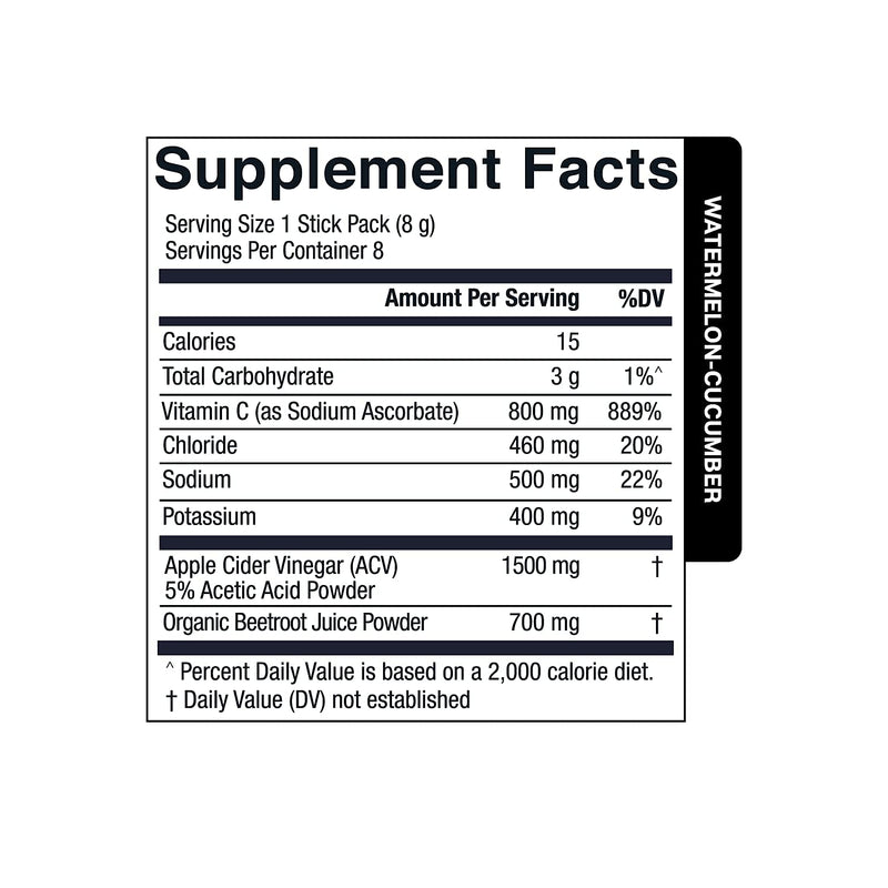 Essential Elements Apple Cider Vinegar Gummies from The Mother & Sugar Free Hydration Powder Packets - Variety Pack | 15 Stick Packs | Energy, Improved Performance, Digestion, & Immune Support