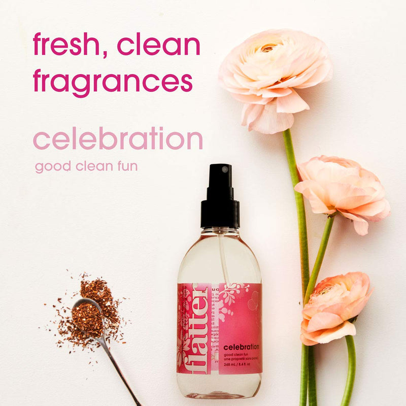 [Australia] - Soak Flatter Smoothing Spray Naturally-derived Wrinkle Release Spray | Starch-Free Alternative for Ironing, Quilting & Sewing | 8oz | (Celebration) Celebration 