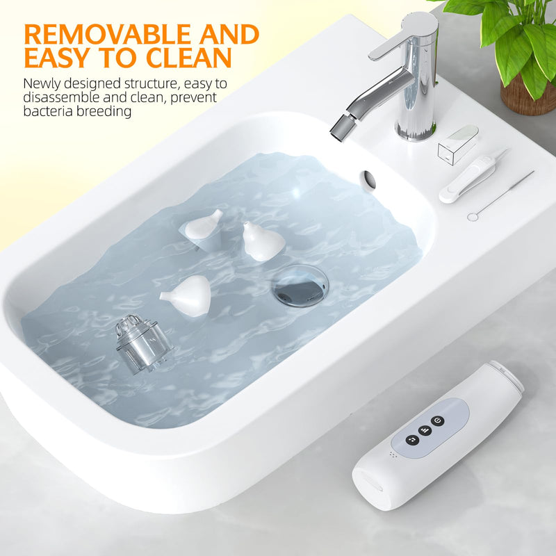 [Australia] - Nasal Aspirator for Baby 5 Suction Levels Rechargeale Nose Sucker, Music and Light Silicone Nose Suction Battery Powered for Baby Girls Boy Adult Pets 