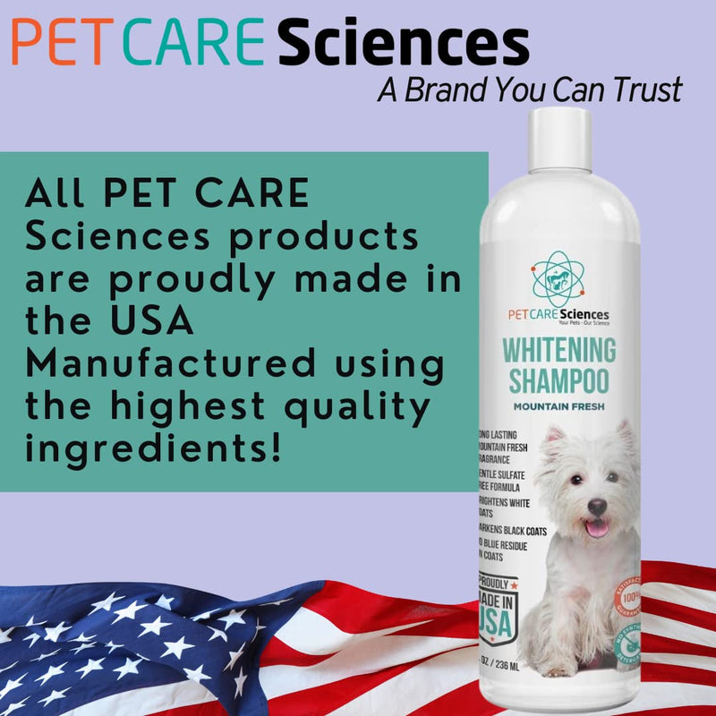 16 fl oz Dog Whitening Shampoo - Dog Shampoo for White Dogs - Puppy Shampoo for White Coats - Hair and Fur Whitener for Dogs - Made in The USA… 16 Fl Oz - PawsPlanet Australia