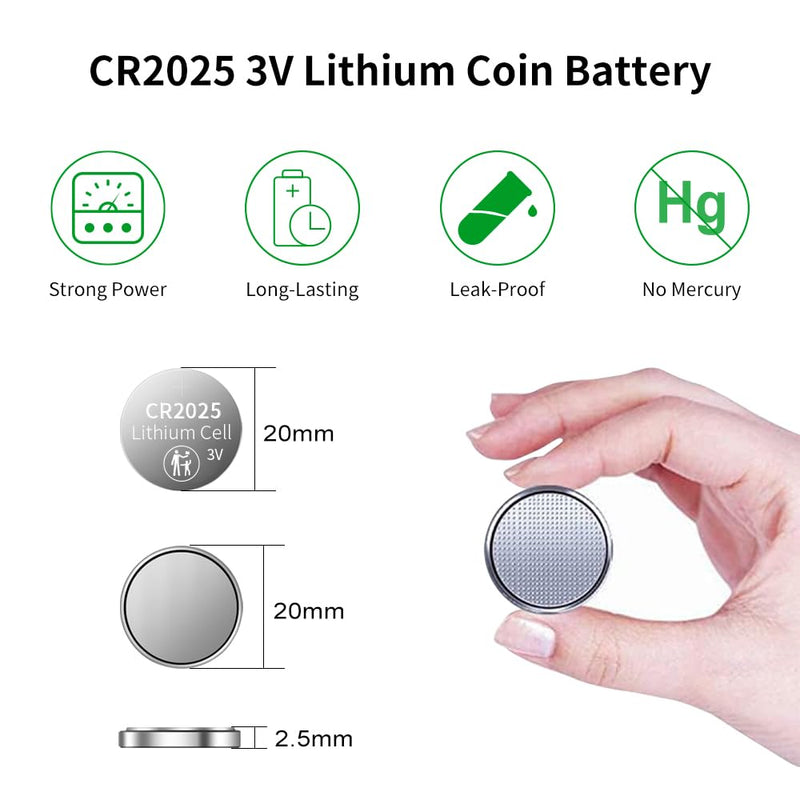 [Australia] - CR2025 Battery (10 pcs) 