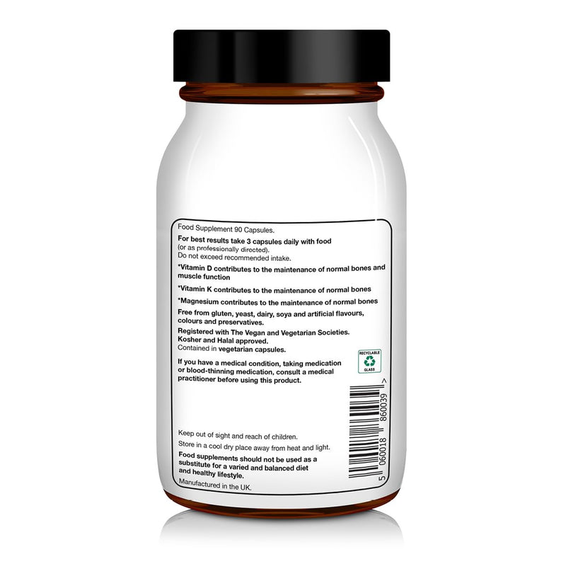 NHP Advanced Osteo Support - Multivitamin Supplement for Healthy Bones with Calcium, Magnesium, Vitamin D3, Zinc, and Digestive Enzymes,Vegan, All-Natural,No Fillers - 90 Vegan Capsules