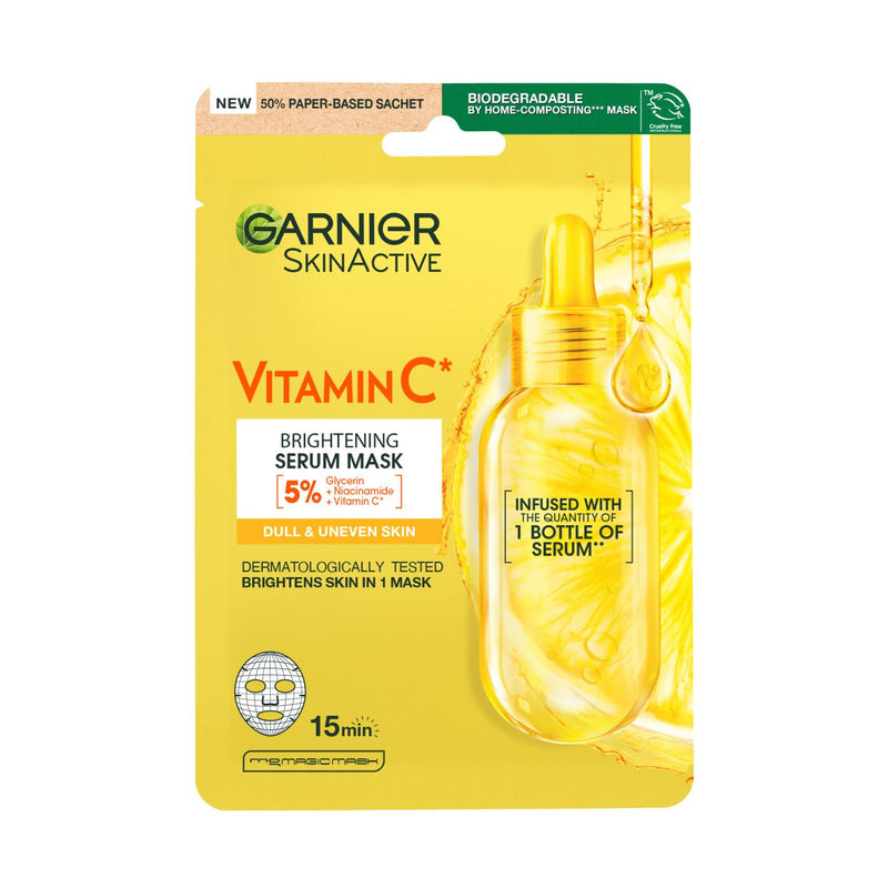 Garnier Vitamin C Super Hydrating Sheet Mask, 6 Count