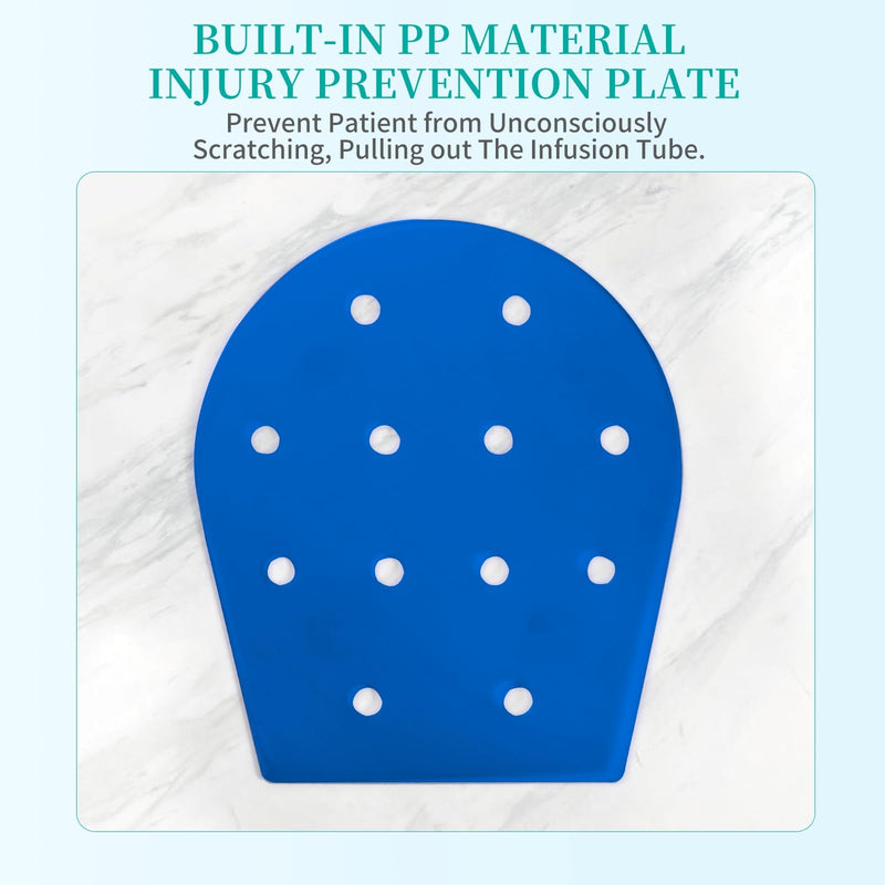 LEFEKE Medical Restraint Gloves - 2Pcs, Hand Protective Gloves for Dementia Patients or Elderly, Autistic Child, Bed Restraints Mitts, Limb Holder, Movement Limited Ties for Hands (Pink) Pink