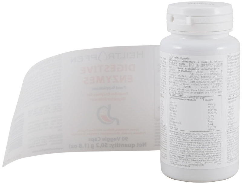 Digestive Enzymes | 90 Veggie Capsules | Food Supplement | Heiltropfen®