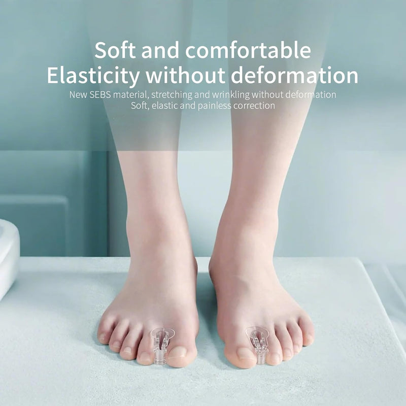 [Australia] - MEMNUN's soft and highly elastic SEBS toe separators, hallux valgus, bunion, hammer toe, overlapping toe corrector, yoga toe separators, 10 pieces 