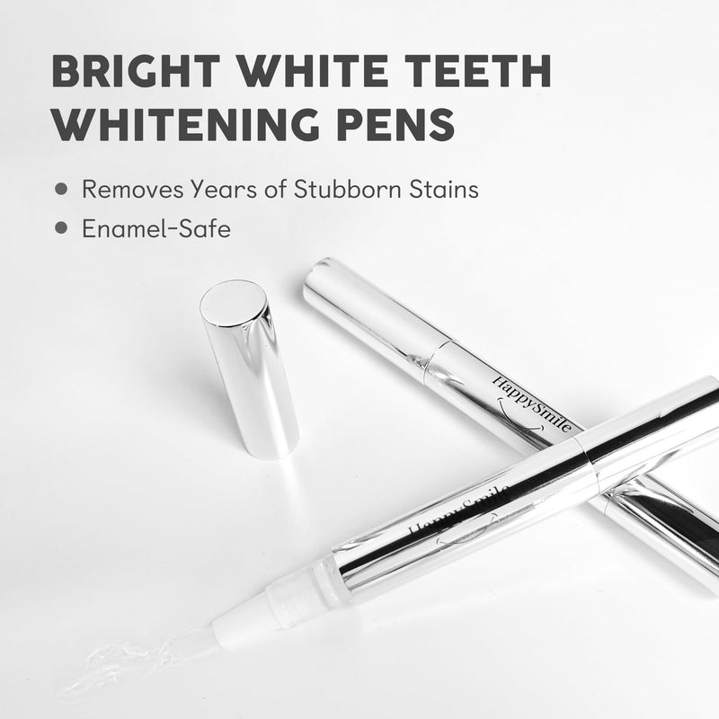 [Australia] - HappySmile Premium Teeth Whitening Pen Set of 3 - Achieve a Brighter Smile, Easier Than Strips or Other Whitening Kits - Professional Results, Gentle on Sensitive Teeth 