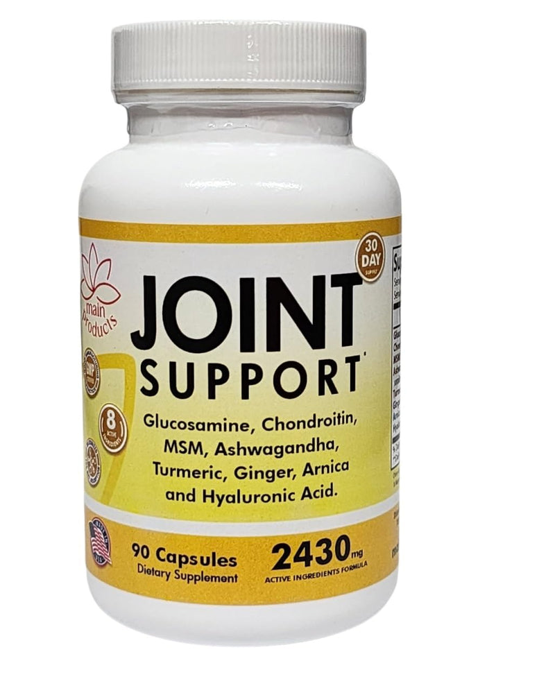 [Australia] - Joint Support - Glucosamine Chondroitin MSM Hyaluronic Acid Ashwagandha Turmeric Ginger Arnica - 2430mg Joint Support Supplement, Micronized, 90 Capsules. 