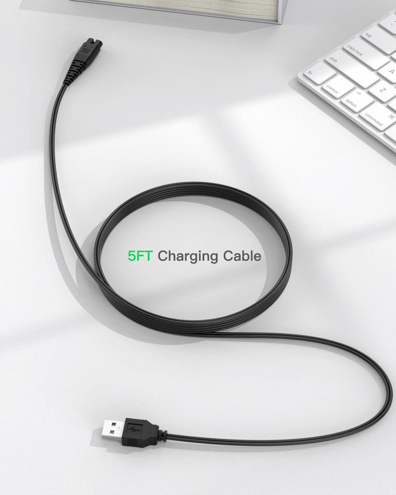 [Australia] - 1.5 m USB power cable suitable for Hatteker charging cable cordless hair trimmer pro hair clippers beard trimmer RFC-696 RFC-695 RFC-690 RFC-692 RFC-588 RFC-598 razor replacement power cable 