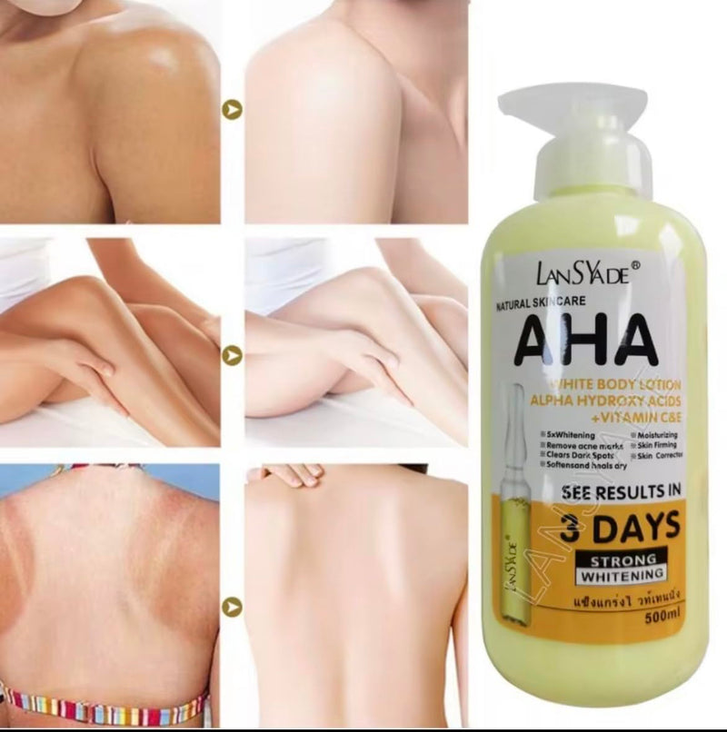 AHA Body Lotion with Vitamin C&E, 500ml