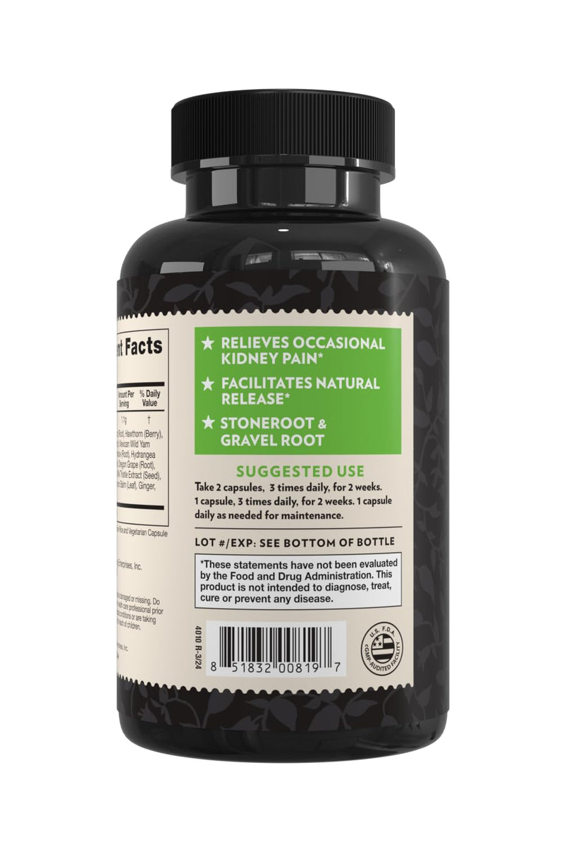 [Australia] - Crystal Star Kidney Care (60 Capsules) ‚Äì Herbal Supplement for Kidney Cleanse, Detox & Support - Stone Root, Gravel Root & Hydrangea Root - Non-GMO 