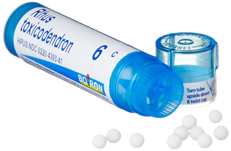 Boiron Rhus Toxicodendron 6C, 5-Pack of 80 Pellet Tubes, Homeopathic Medicine for Joint Pain,