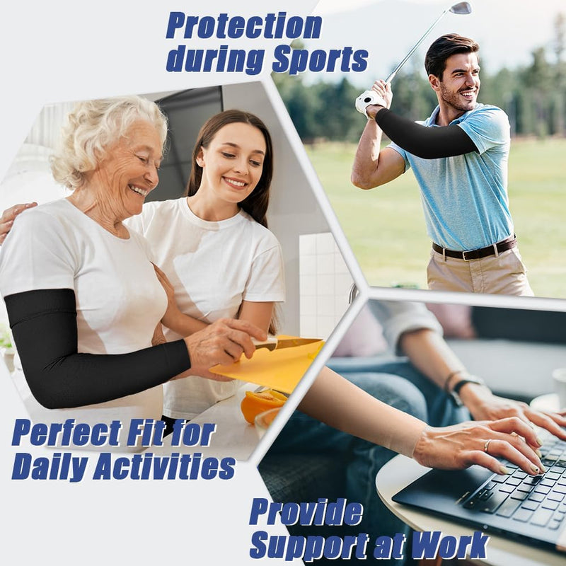 [Australia] - beister Medical Compression Arm Sleeve for Men WomenÔºàSingleÔºâ, 20-30 mmhg Full Arm Support for Pain Relief, Lymphedema Beige Large 