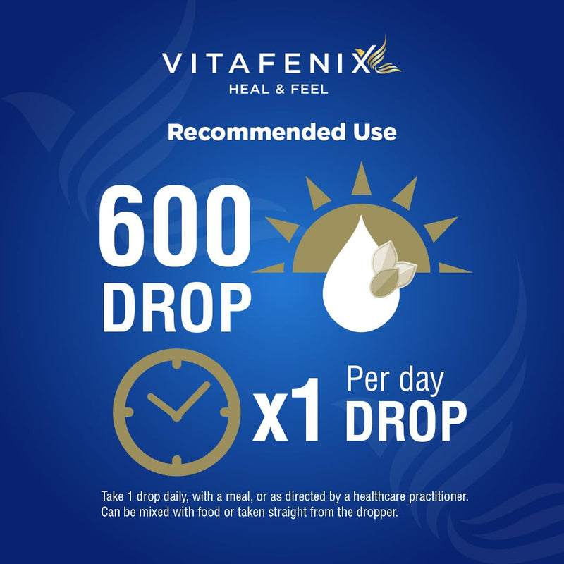 Vitafenix Vitamin D3 1000iu + K2 Mk7 11,25ug - Vitamin D3K2 Drops with Pumpkin Seed Oil (Cold Pressed) for Bladder, Prostate - 30 ml 600 Drops High Strength Vegan Formula 1