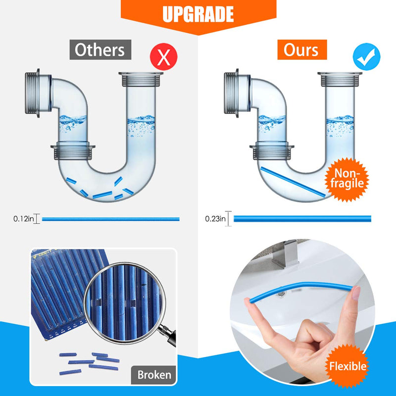 [Australia] - Drain Sticks Drain Stix DrainStix Drain Cleaner Sticks Drain Cleaner and Sticks Disposal Sticks Enzyme for Odor Clogs Remover Sink Septic Sticks for Drain As Seen On TV Unscented 