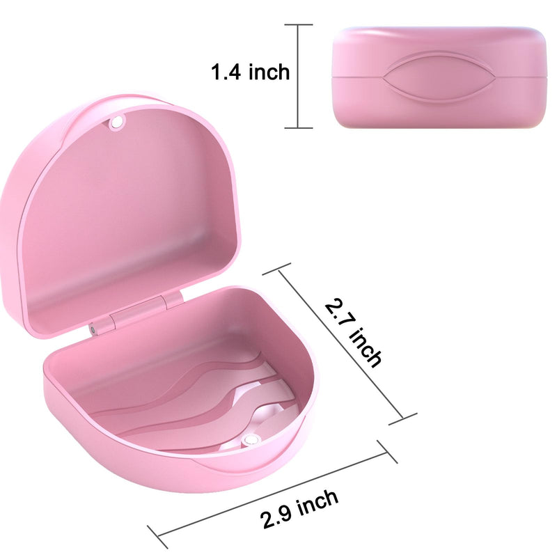 [Australia] - Orthodontic Mouthguard Case Dental Retainer Case-Pink Pink 