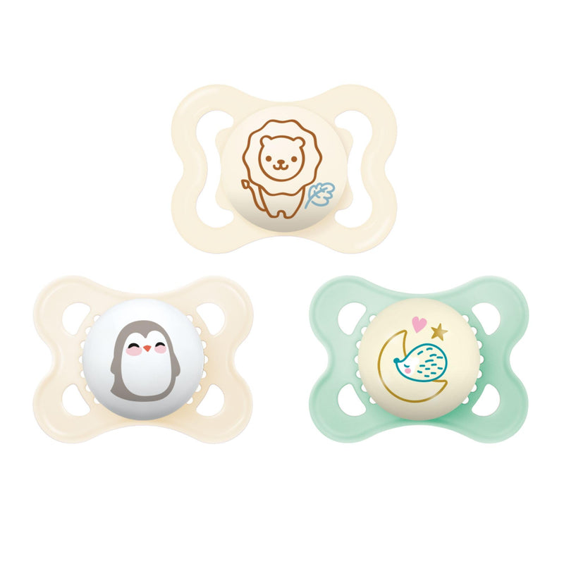 MAM Variety Pack Baby Pacifier, Includes 3 Types of Pacifiers, Nipple Shape Helps Promote Healthy Oral Development,0-6 Months, Unisex, 3 Count (Pack of 1) 3 Count (Pack of 1)