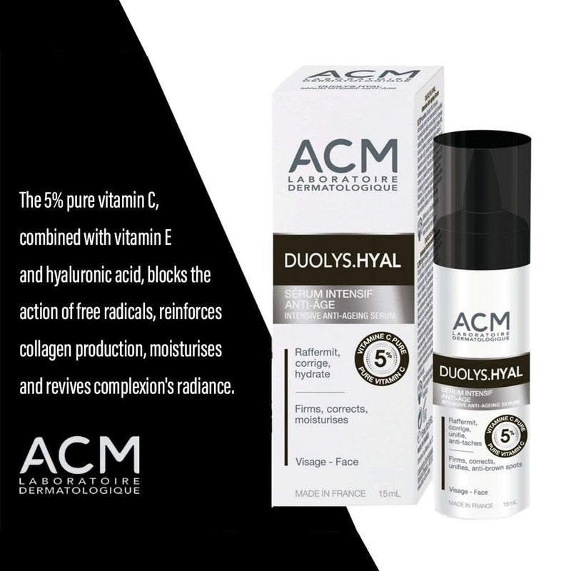 Intensive serum anti-aging vitamin C pure 5% Duolys Hyal, 15 ml, Acm